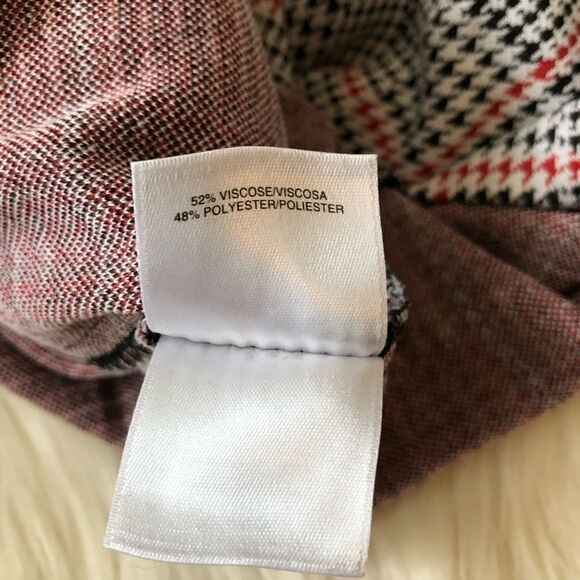 Nine West Prince of Wales patten bell sleeved blouse sz XL - Picture 7 of 7